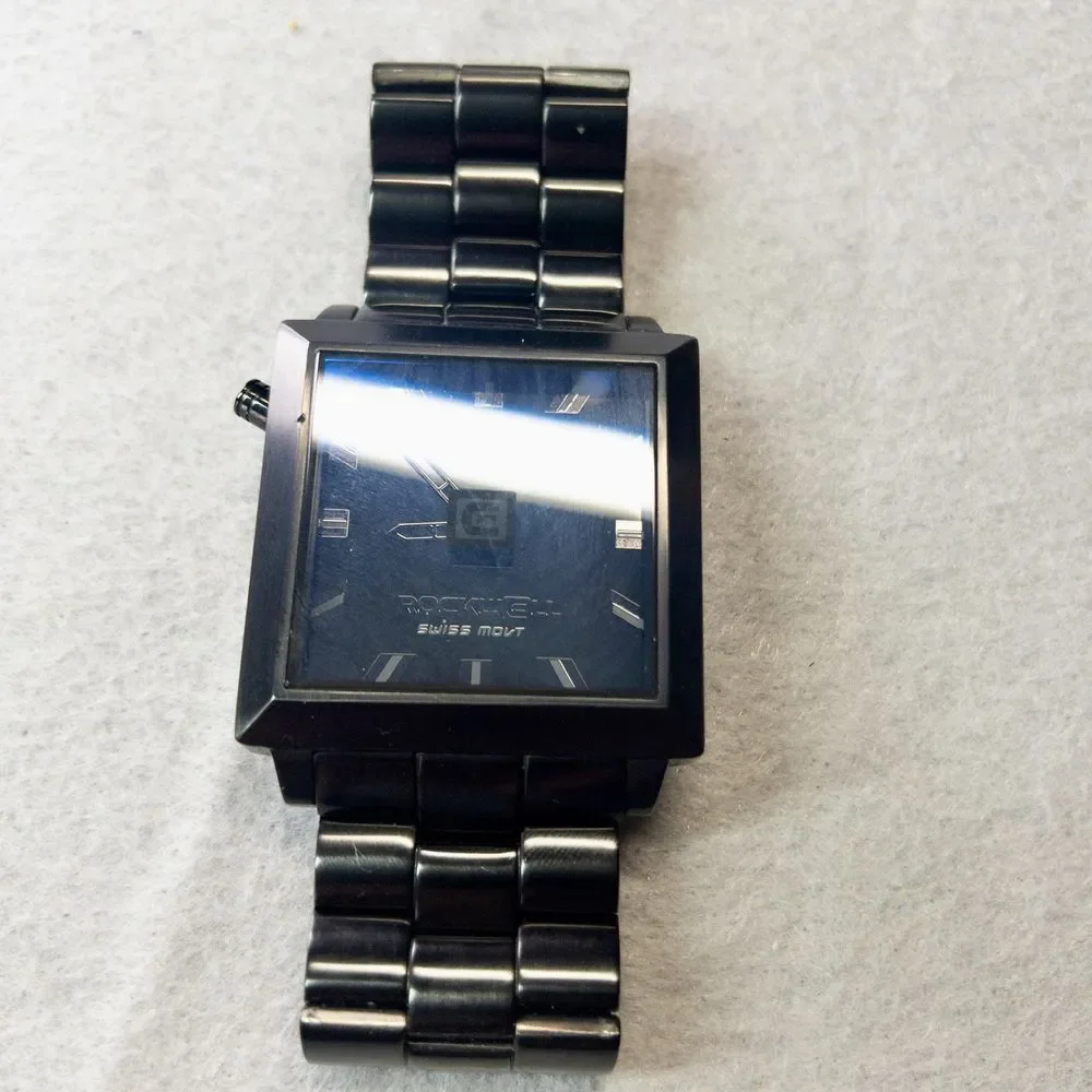 Rockwell‎ 50mm2 Swiss Movement Wrist Watch Metallic Blue Dial